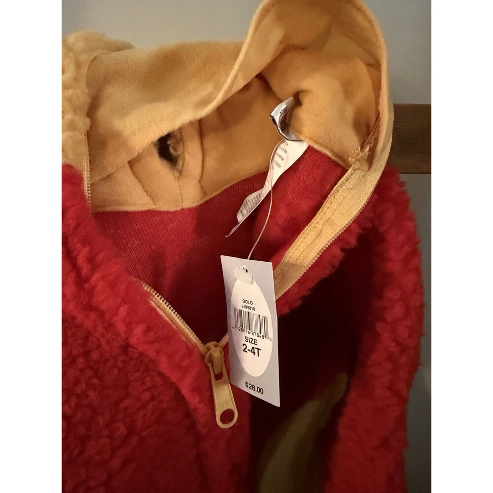 NWT Vintage Disney Store Winnie The Pooh Costume Baby 2-4T Halloween Bear Suit - Picture 3 of 6